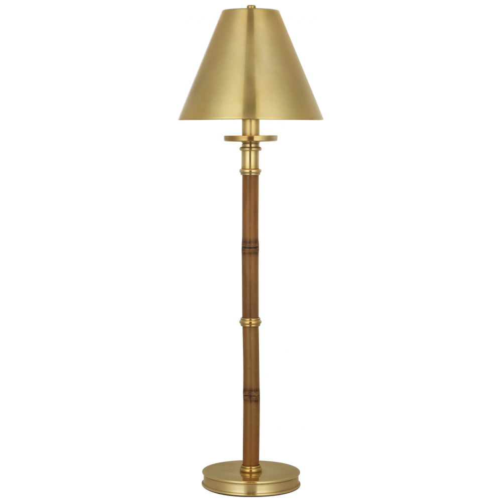 Ralph Lauren Dalfern 27" Cordless Desk Lamp Waxed Bamboo and Natural Brass
