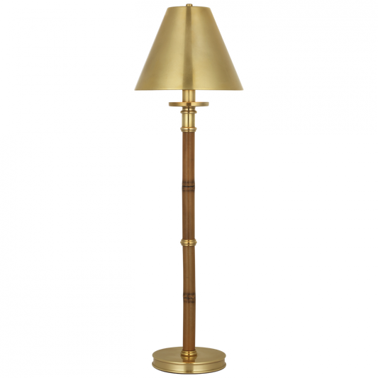 Ralph Lauren Dalfern 27" Cordless Desk Lamp Waxed Bamboo and Natural Brass