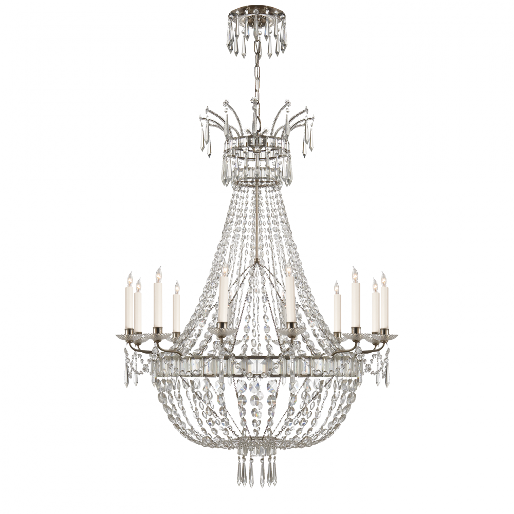 Ralph Lauren Evalina Chandelier Butler's Silver