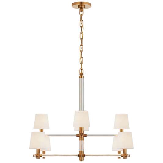 Ralph Lauren Sable Large Chandelier Crystal with Brass