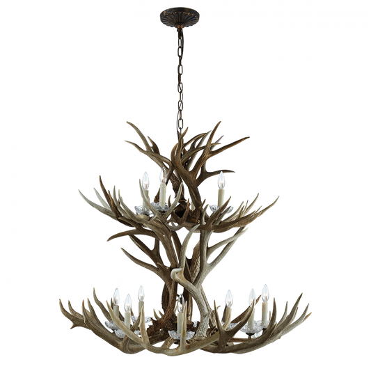 Ralph Lauren Straton Double Tier Chandelier Natural Bone