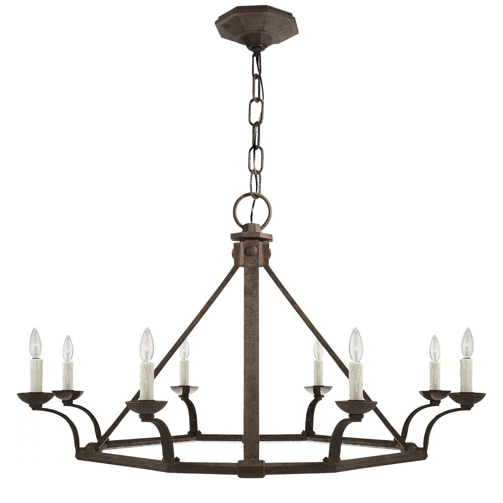 Ralph Lauren Robertson Single Tier Chandelier Natural Rusted Iron