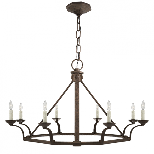 Ralph Lauren Robertson Single Tier Chandelier Natural Rusted Iron
