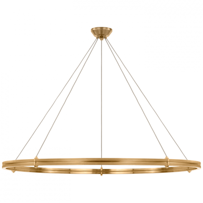 Ralph Lauren Paxton 60" Ring Chandelier Natural Brass