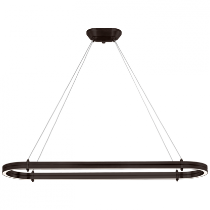Ralph Lauren Paxton 54" Oval Linear Chandelier Bronze