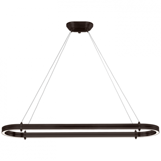 Ralph Lauren Paxton 54" Oval Linear Chandelier Bronze