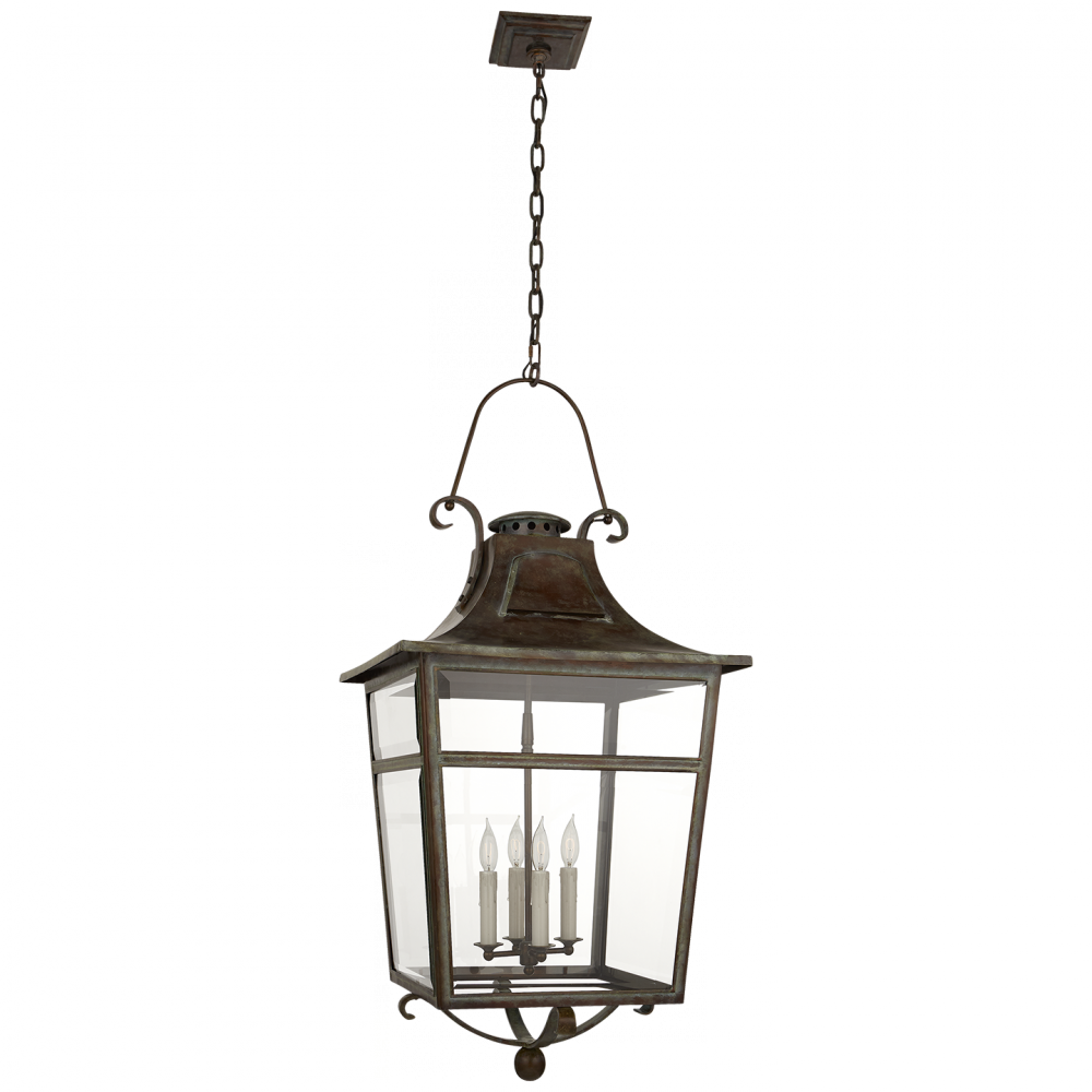 Ralph Lauren Carrington Large Lantern Weathered Verdigris