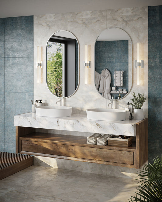 Kuzco Lighting Inc Rona 24-in LED Vanity Light Chrome