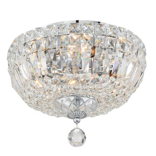 Crystorama Roslyn Flush Mount Polished Chrome