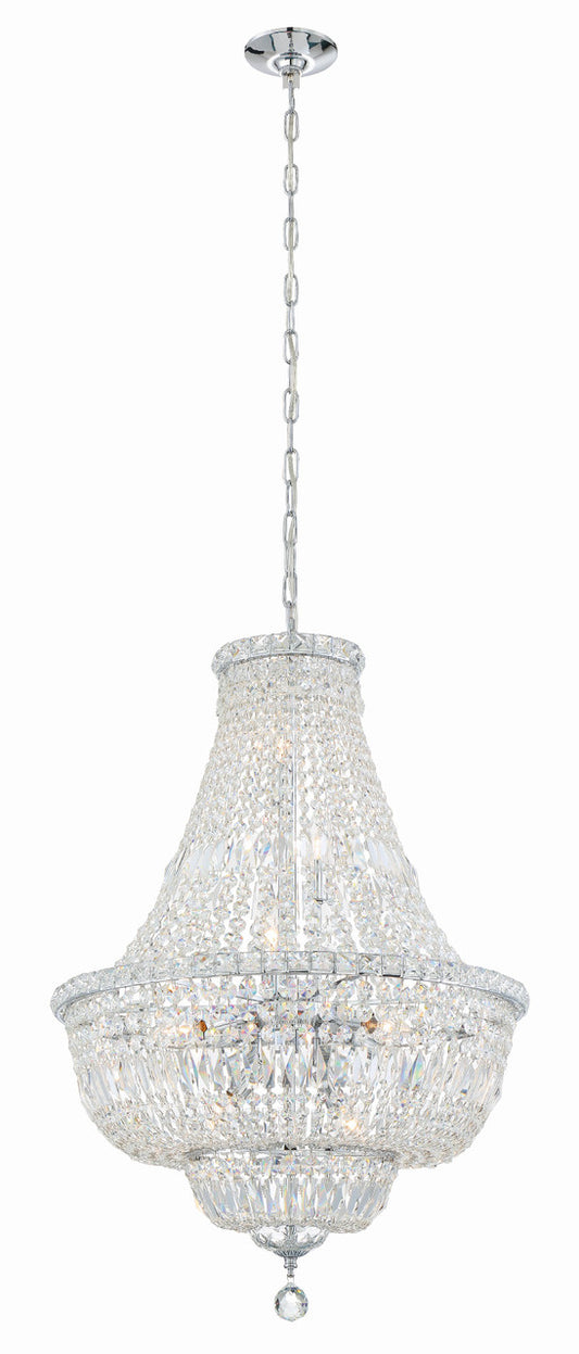 Roslyn 9 Light Polished Chrome Chandelier