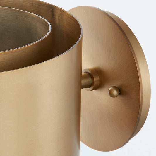Troy Roux Wall Sconce Patina Brass Detail 1