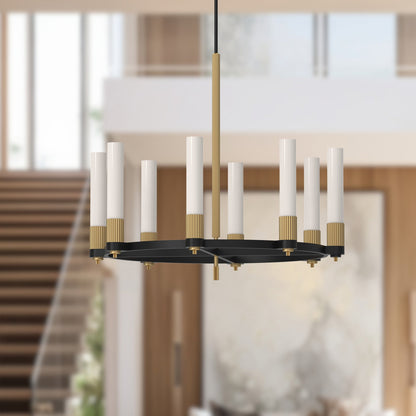 Rue 38" 8-Light Chandelier