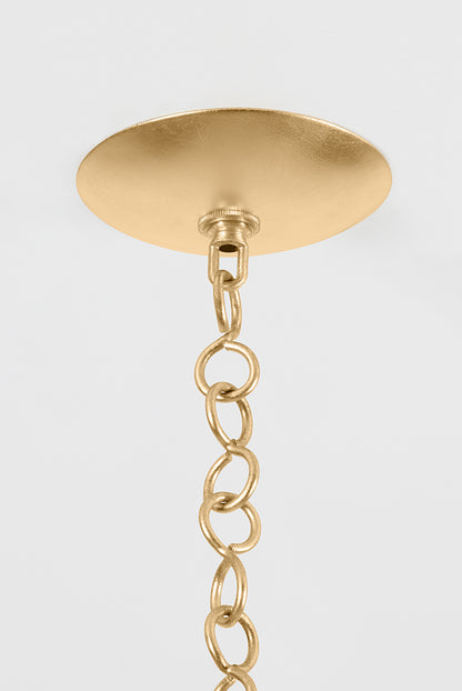 Hudson Valley Reina 14" Pendant Gold Leaf detail view 4