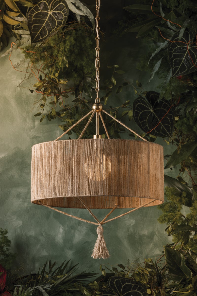 Mitzi Reyn Large Pendant Aged Brass