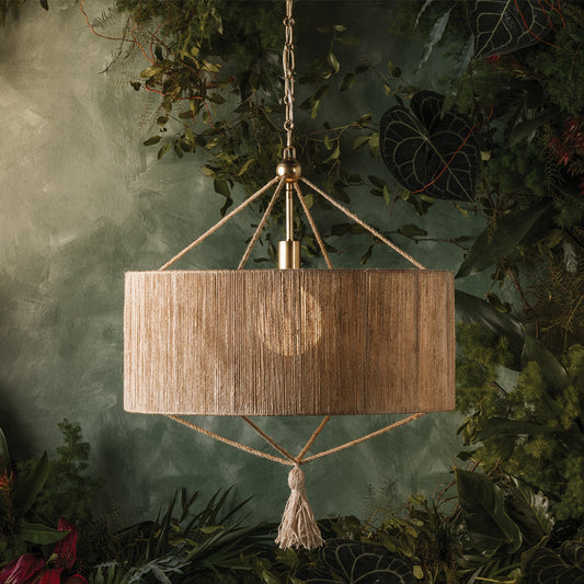 Mitzi Reyn Large Pendant Aged Brass
