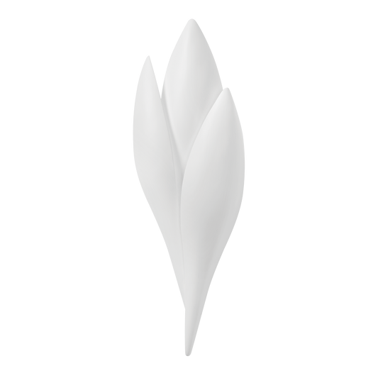 Troy Rose Wall Sconce Gesso White