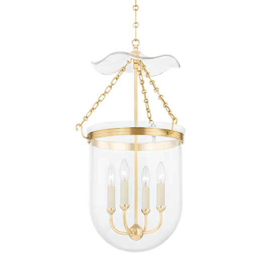 Hudson Valley Rousham Lantern Aged Brass