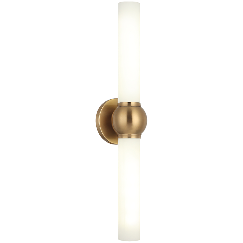 Matteo Lighting Pierce 25" 2-Light Bath Vanity Light in Aged Gold Brass (S00612AG)