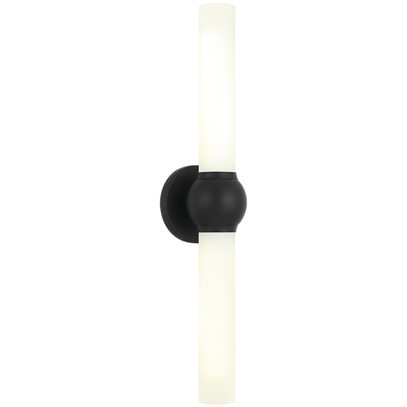 Matteo Lighting Pierce 25" 2-Light Bath Vanity Light in Matte Black (S00612MB)