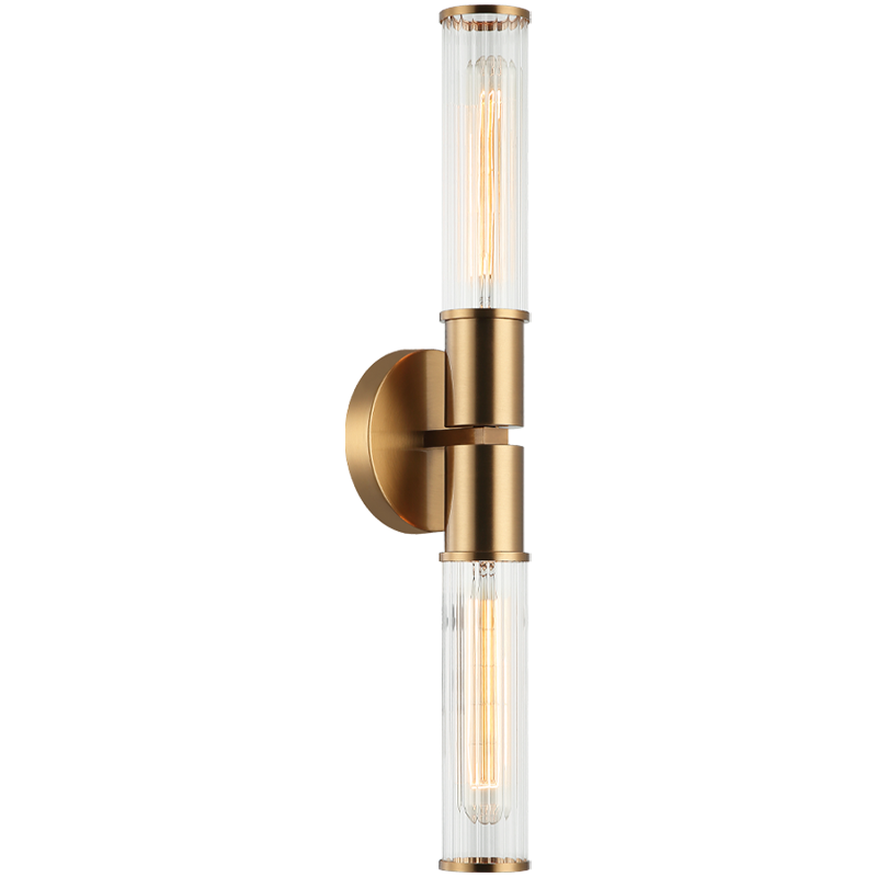 Matteo Lighting Klarice 20" 2-Light Bath Vanity Light in Aged Gold Brass (S02812AG)