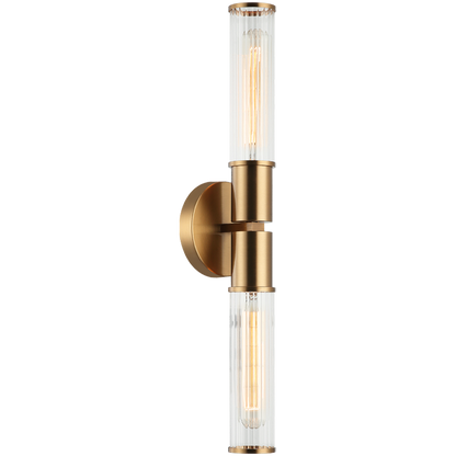 Matteo Lighting Klarice 20" 2-Light Bath Vanity Light in Aged Gold Brass (S02812AG)