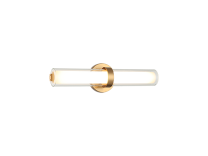 Matteo Lighting Satchie 18" LED Bath Vanity Light in Aged Gold Brass (S03518AG)