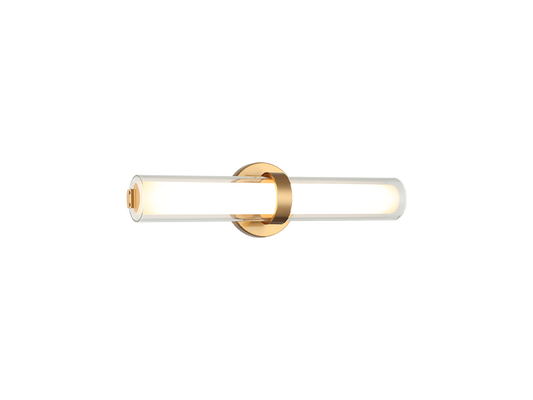 Matteo Lighting Satchie 18" LED Bath Vanity Light in Aged Gold Brass (S03518AG)