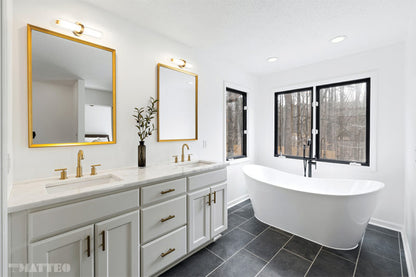 Matteo Lighting Satchie 18" LED Bath Vanity Light in Aged Gold Brass (S03518AG) – alternate view
