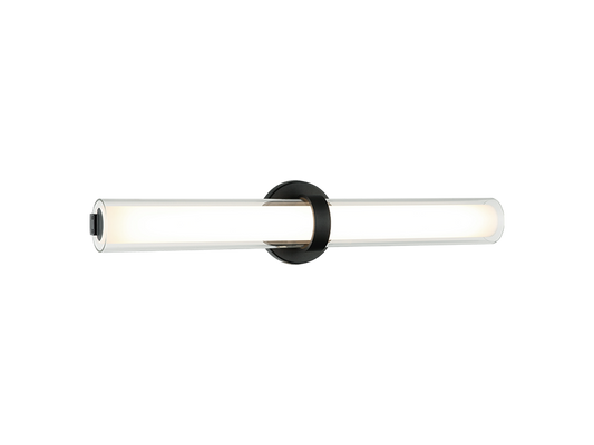 Matteo Lighting Satchie 24" LED Bath Vanity Light in Matte Black (S03524MB)