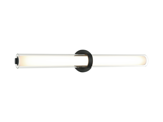 Matteo Lighting Satchie 30" LED Bath Vanity Light in Matte Black (S03530MB)