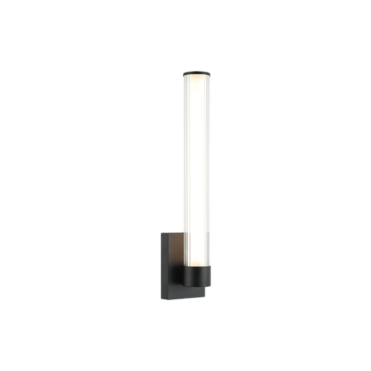 Matteo Lighting Macie 1-Light Bath & Vanity Light in Black, 4.38"W (S06420BK)