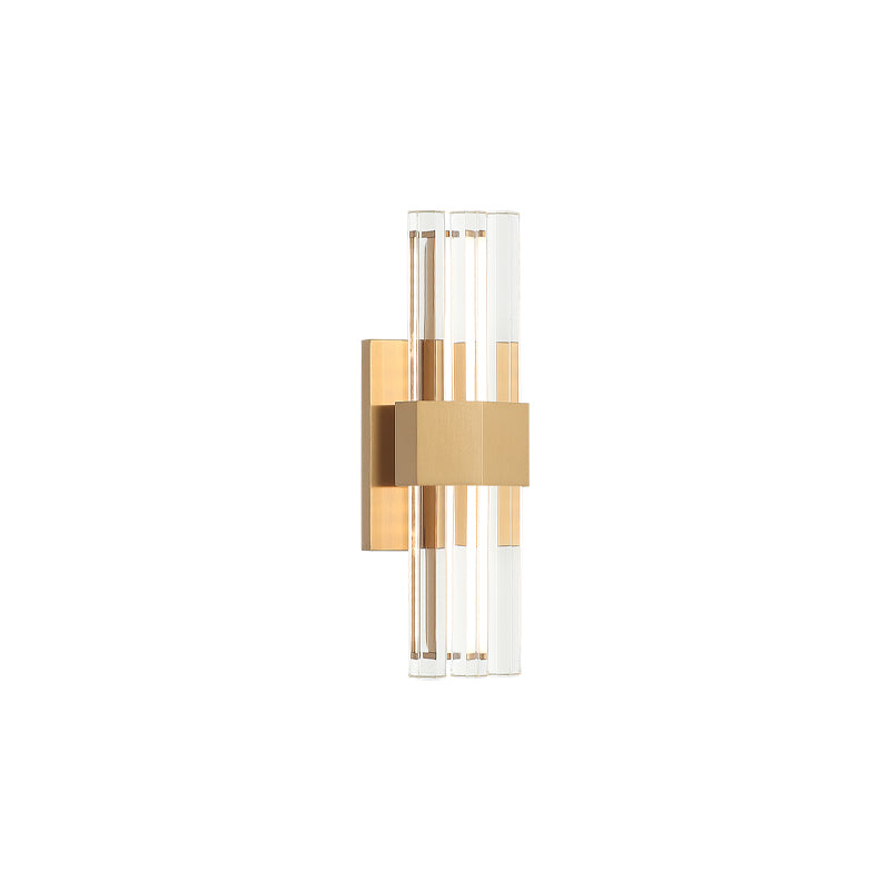 Matteo Lighting Krustallos 13" LED Bath Vanity Light in Aged Gold Brass (S06913AG)