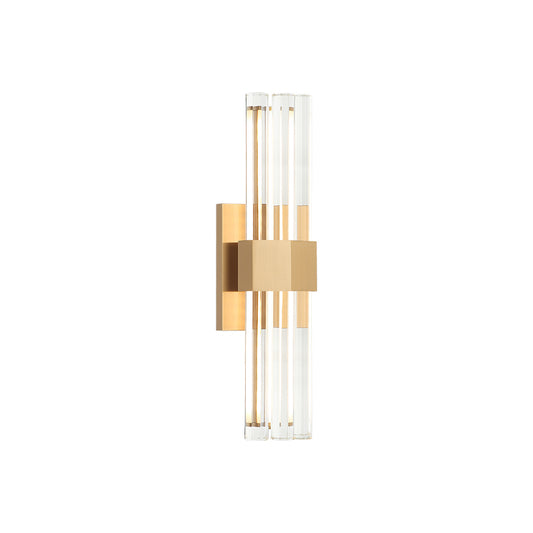 Matteo Lighting Krustallos 18" LED Bath Vanity Light in Aged Gold Brass (S06918AG)