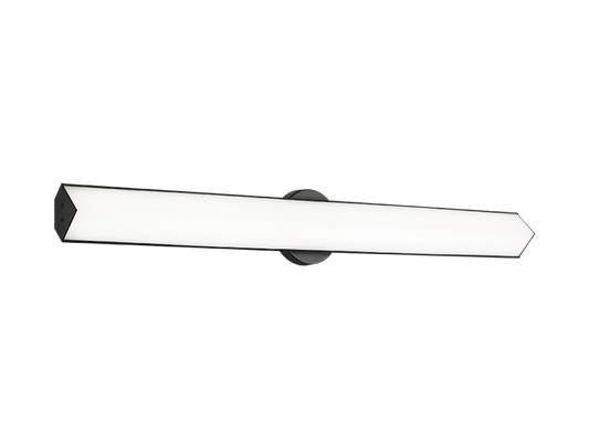 Matteo Lighting Jade 2-Light Vanity Light in Black, 32.38"W (S09932BK)