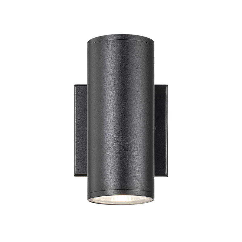 Matteo Lighting Tubular 7" 2-Light LED Outdoor Wall Sconce in Matte Black (S10212MB) – alternate view