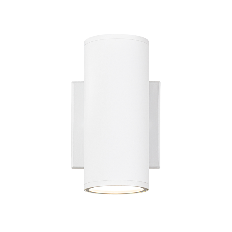 Matteo Lighting Tubular 7" 2-Light LED Outdoor Wall Sconce in Matte White (S10212MW) – alternate view