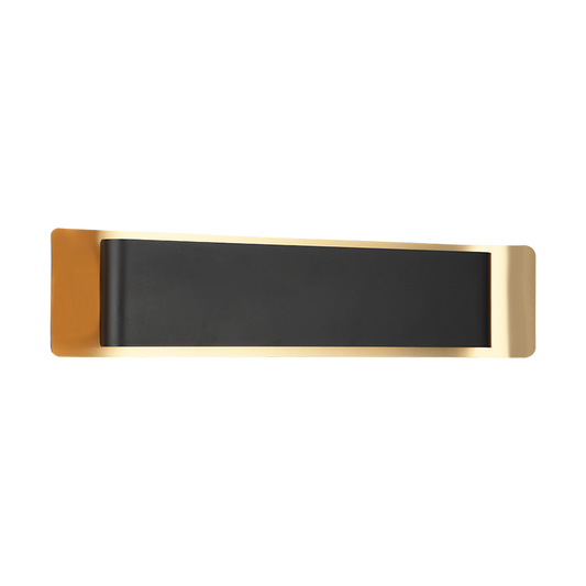 Matteo Lighting Kumilo 24" LED Bath Vanity Light in Matte Black + Aged Gold Brass (S10524MBAG)