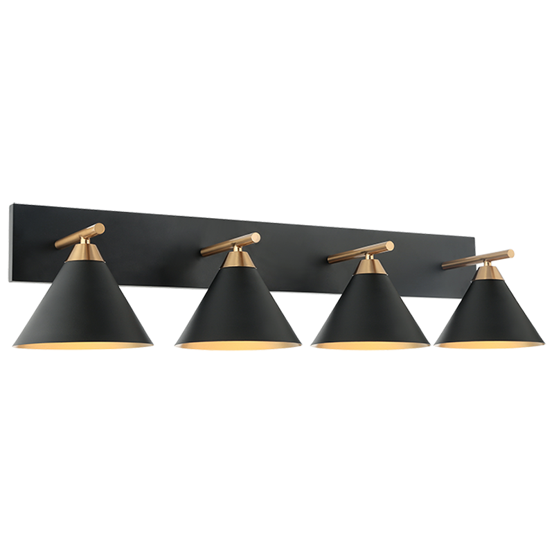 Matteo Lighting Bliss 4-Light Wall Sconce Black,Brass