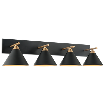 Matteo Lighting Bliss 4-Light Wall Sconce Black,Brass