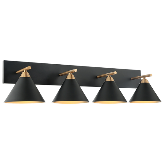 Matteo Lighting Bliss 4-Light Wall Sconce Black,Brass