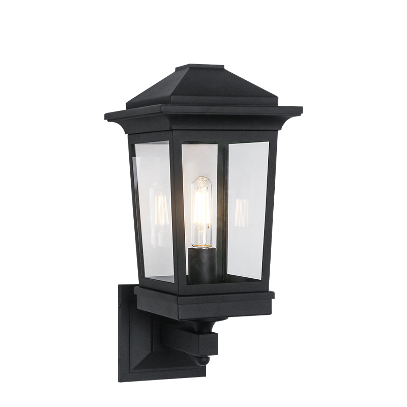 Matteo Lighting Ardenno 17" Outdoor Wall Lantern in Matte Black (S12001MB)