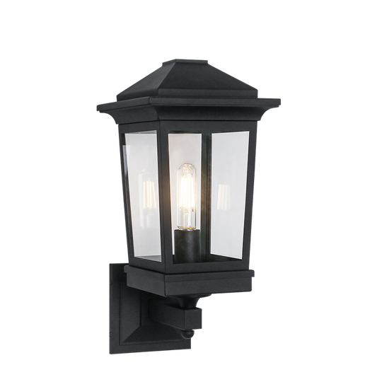 Matteo Lighting Ardenno 17" Outdoor Wall Lantern in Matte Black (S12001MB)