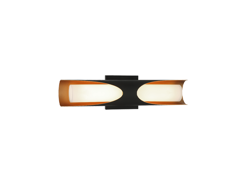 Matteo Lighting Pedro 18" 2-Light LED Bath Vanity Light in Matte Black (S12318MB)