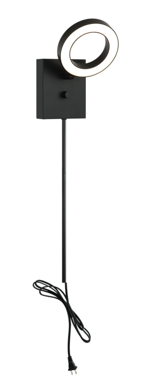 Matteo Lighting Realm 5" LED Wall Sconce in Black (S12801BK) – alternate view