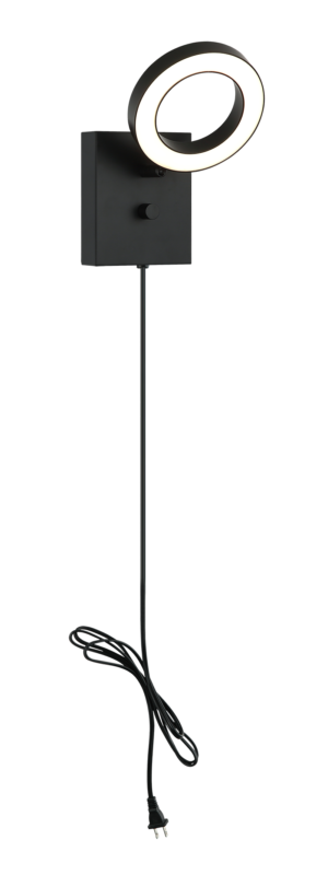 Matteo Lighting Realm 5" LED Wall Sconce in Black (S12801BK) – alternate view