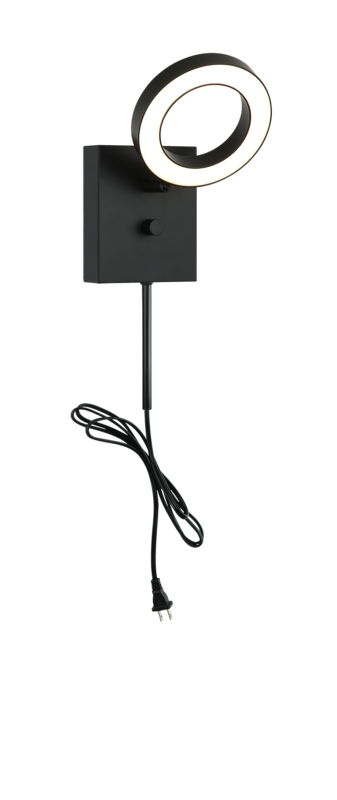 Matteo Lighting Realm 5" LED Wall Sconce in Black (S12801BK) – alternate view