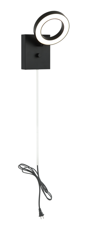 Matteo Lighting Realm 5" LED Wall Sconce in Black (S12801BK) – alternate view