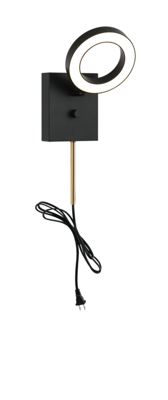 Matteo Lighting Realm 5" LED Wall Sconce in Black (S12801BK) – alternate view
