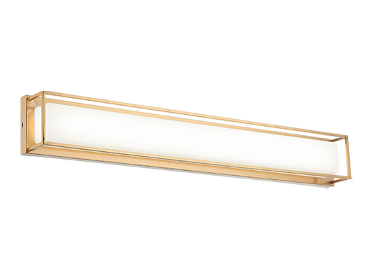 Matteo Lighting Thornstone 30" LED Bath Vanity Light in Aged Gold Brass (S13430AG)