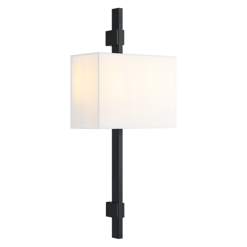 Matteo Lighting Badgley 24" 2-Light Wall Sconce in Matte Black (S13702MB)